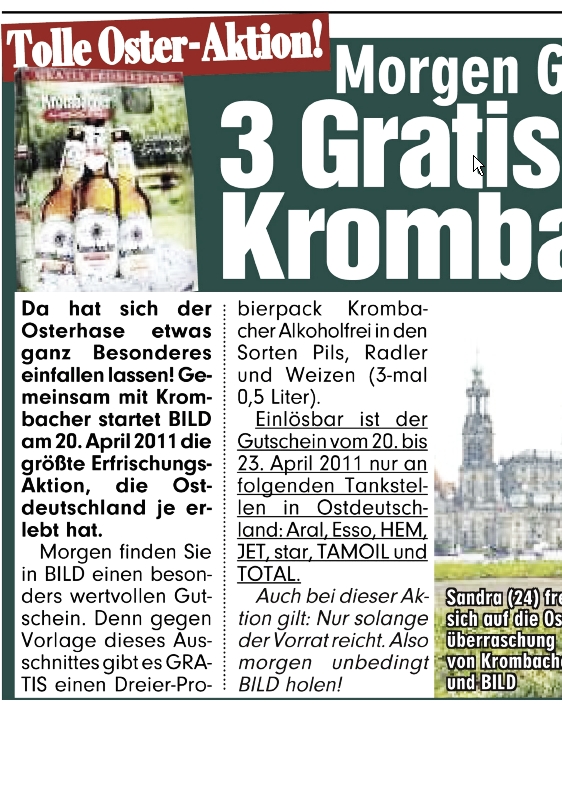 Bild-Zeitung vom 19.4.2011